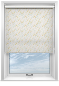 Dashing Zigzags, Warm Orange - Roller Blind